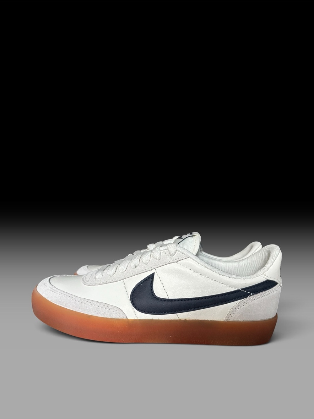 Nike Kill Shot 2 Leather Sneakers Women’s Size 6.5(US) White/Navy Swoosh/Gum NEW